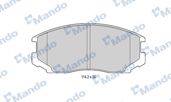 Mando MBF015489 - Bremžu uzliku kompl., Disku bremzes adetalas.lv