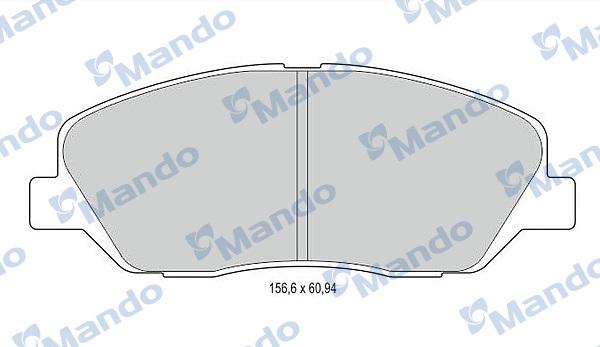 Mando MBF015551 - Bremžu uzliku kompl., Disku bremzes adetalas.lv