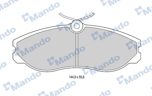 Mando MBF015517 - Bremžu uzliku kompl., Disku bremzes adetalas.lv