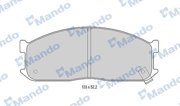 Mando MBF015585 - Bremžu uzliku kompl., Disku bremzes adetalas.lv