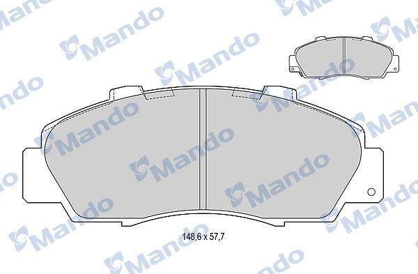 Mando MBF015535 - Bremžu uzliku kompl., Disku bremzes adetalas.lv