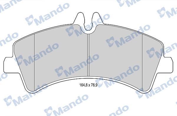 Mando MBF015040 - Bremžu uzliku kompl., Disku bremzes adetalas.lv