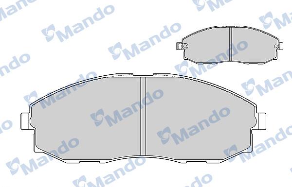 Mando MBF015020 - Bremžu uzliku kompl., Disku bremzes adetalas.lv