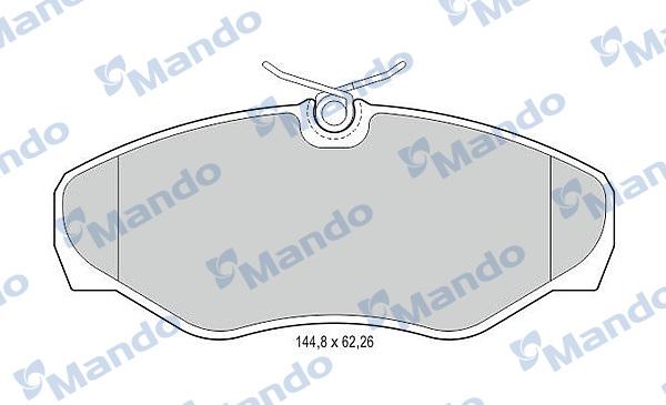 Mando MBF015021 - Bremžu uzliku kompl., Disku bremzes adetalas.lv