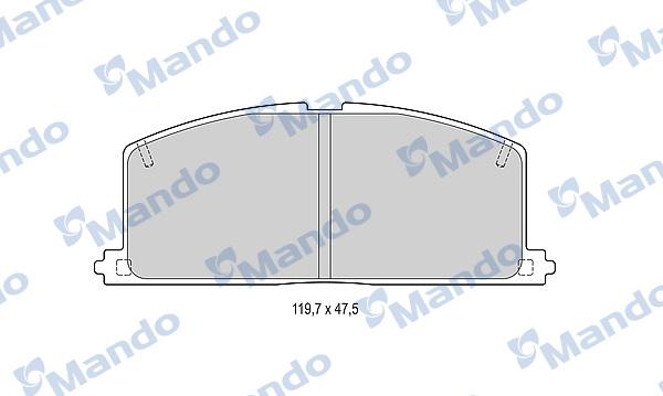 Mando MBF015070 - Bremžu uzliku kompl., Disku bremzes adetalas.lv