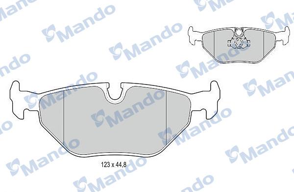 Mando MBF015120 - Bremžu uzliku kompl., Disku bremzes adetalas.lv