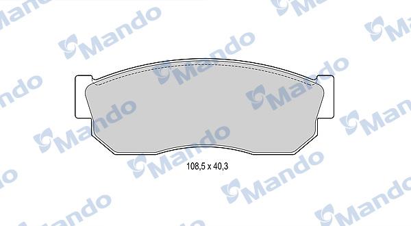 Mando MBF015816 - Bremžu uzliku kompl., Disku bremzes adetalas.lv