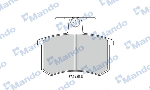 Mando MBF015353 - Bremžu uzliku kompl., Disku bremzes adetalas.lv