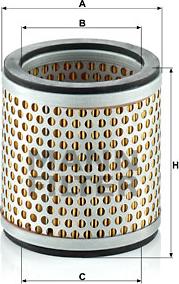 Mann-Filter C 89/1 - Gaisa filtrs adetalas.lv