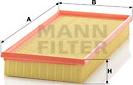 Mann-Filter C 35 124 - Gaisa filtrs adetalas.lv