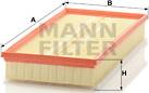 Mann-Filter C 37 153/1 - Gaisa filtrs adetalas.lv