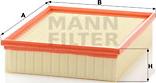 Mann-Filter C 26 168/2 - Gaisa filtrs adetalas.lv