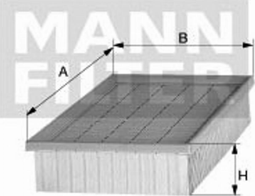 Mann-Filter C 2860/2 - Gaisa filtrs adetalas.lv