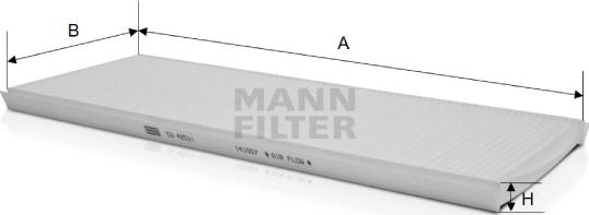 Mann-Filter CU 4251/1 - Filtrs, Salona telpas gaiss adetalas.lv