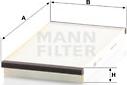 Mann-Filter CU 3020 - Filtrs, Salona telpas gaiss adetalas.lv