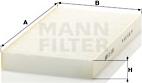 Mann-Filter CU 2951 - Filtrs, Salona telpas gaiss adetalas.lv