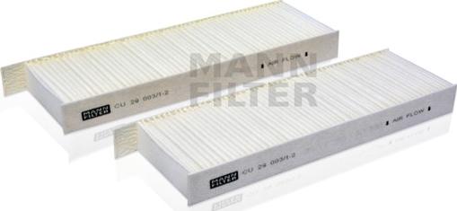 Mann-Filter CU 29 003/1-2 - Filtrs, Salona telpas gaiss adetalas.lv