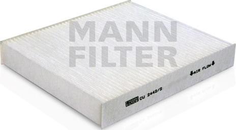 Mann-Filter CU 2442/2 - Filtrs, Salona telpas gaiss adetalas.lv