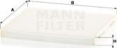 Mann-Filter CU 24 004 - Filtrs, Salona telpas gaiss adetalas.lv