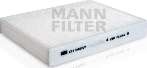 Mann-Filter CU 2433/1 - Filtrs, Salona telpas gaiss adetalas.lv