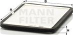 Mann-Filter CU 2424 - Filtrs, Salona telpas gaiss adetalas.lv