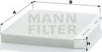 Mann-Filter CU 2422 - Filtrs, Salona telpas gaiss adetalas.lv