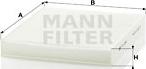 Mann-Filter CU 2545 - Filtrs, Salona telpas gaiss adetalas.lv