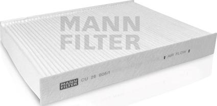 Mann-Filter CU 26 006/1 - Filtrs, Salona telpas gaiss adetalas.lv