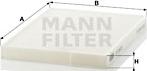 Mann-Filter CU 2620 - Filtrs, Salona telpas gaiss adetalas.lv