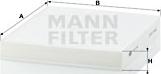 Mann-Filter CU 2141 - Filtrs, Salona telpas gaiss adetalas.lv