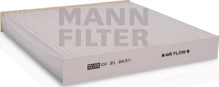 Mann-Filter CU 21 003/1 - Filtrs, Salona telpas gaiss adetalas.lv