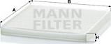 Mann-Filter CU 2131 - Filtrs, Salona telpas gaiss adetalas.lv