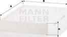 Mann-Filter CU 28 016 - Filtrs, Salona telpas gaiss adetalas.lv