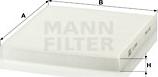 Mann-Filter CU 23 009 - Filtrs, Salona telpas gaiss adetalas.lv