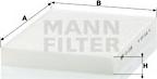 Mann-Filter CU 2335 - Filtrs, Salona telpas gaiss adetalas.lv