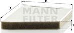 Mann-Filter CU 2337/1 - Filtrs, Salona telpas gaiss adetalas.lv