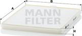 Mann-Filter CU 2326 - Filtrs, Salona telpas gaiss adetalas.lv