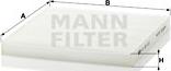 Mann-Filter CU 22 010 - Filtrs, Salona telpas gaiss adetalas.lv