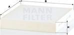 Mann-Filter CU 22 034 - Filtrs, Salona telpas gaiss adetalas.lv