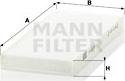 Mann-Filter CU 2216-2 - Filtrs, Salona telpas gaiss adetalas.lv