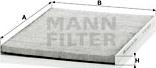 Mann-Filter CUK 3059 - Filtrs, Salona telpas gaiss adetalas.lv