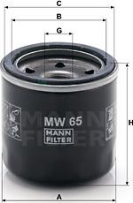 Mann-Filter MW 65 - Eļļas filtrs adetalas.lv