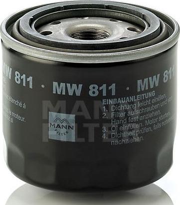 Mann-Filter MW 811 - Eļļas filtrs adetalas.lv