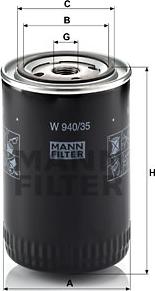 Mann-Filter W 940/35 - Eļļas filtrs adetalas.lv