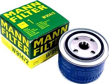 Mann-Filter W 914/2 (10) - Eļļas filtrs adetalas.lv