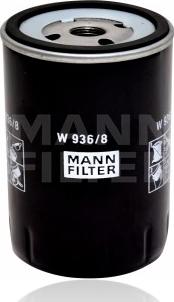 Mann-Filter W 936/8 - Eļļas filtrs adetalas.lv