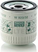 Mann-Filter W 920/32 - Eļļas filtrs adetalas.lv