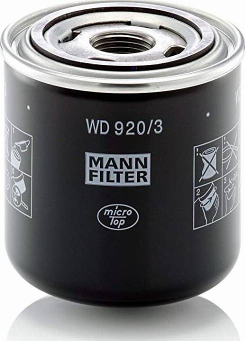 Mann-Filter W 920/3 - Eļļas filtrs adetalas.lv