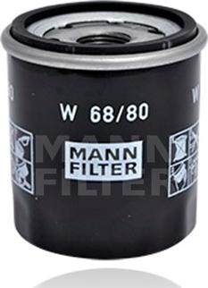 Mann-Filter W 68/80 - Eļļas filtrs adetalas.lv