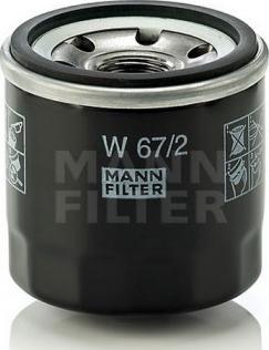 Mann-Filter W 67/81 - Eļļas filtrs adetalas.lv